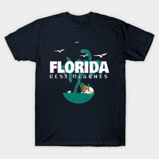 Florida Best Beaches Best Tshirt for summer Vacation T-Shirt